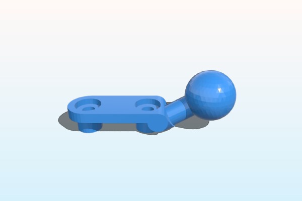 RAM Mount for Clutch Handle for BMW R1200 | 3d print model