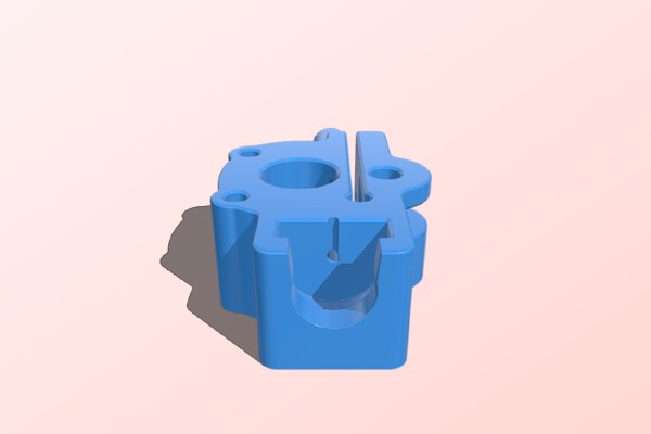 Mod of rsilvers' extruder mount. | 3d print model