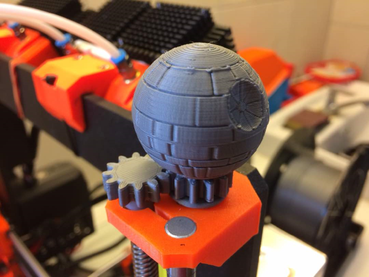 Rotating Prusa Death Star Topper | 3d print model