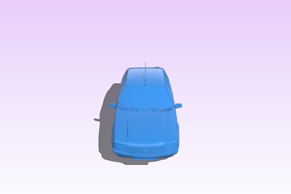 Car Renault Fuego | 3d print model