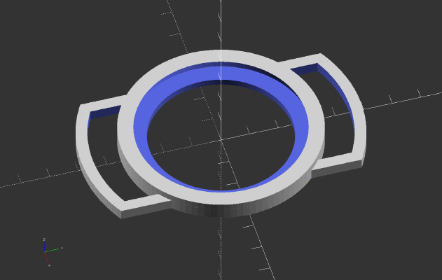 Parametric Lens Cap Holder | 3d print model