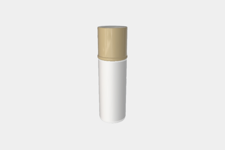Outdoor Cosmetic Bottle with Cap Mockup