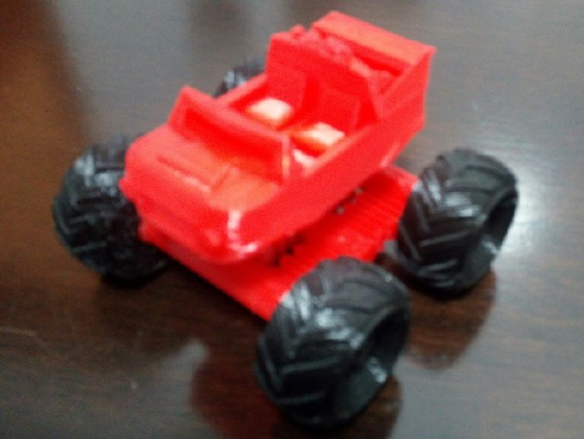 Mini_Monster_Truck_With_Suspension | 3d print model