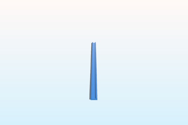 Prusa LED-bar 300mm snap-in-place | 3d print model