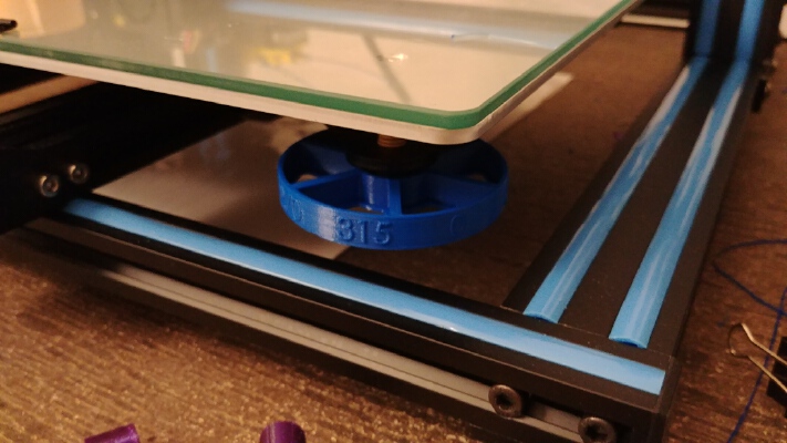 CR10 Ultralight Bed Leveling Wheels + Spring Cups | 3d print model