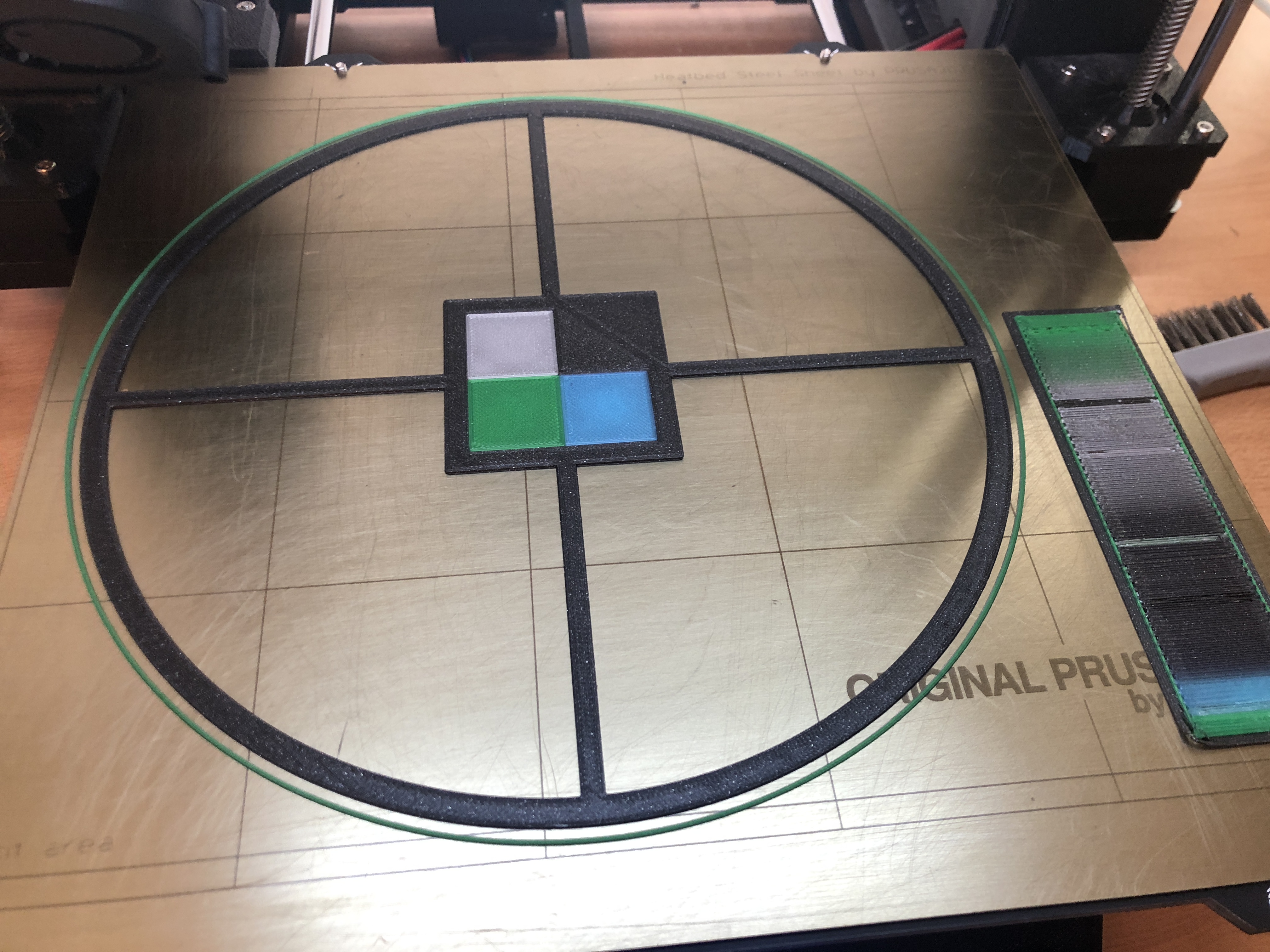 Prusa MMU 2.0 5 COLOR CALIBRATION Test for i3 MK2, MK2.5, MK2.5s and MK3