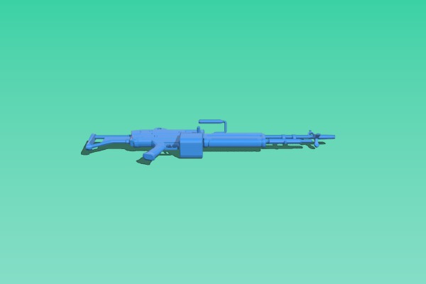 Fallout New Vegas Light Machine Gun | 3d print model