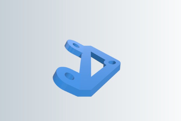 4cm hot-end fan Mount for Rostock | 3d print model