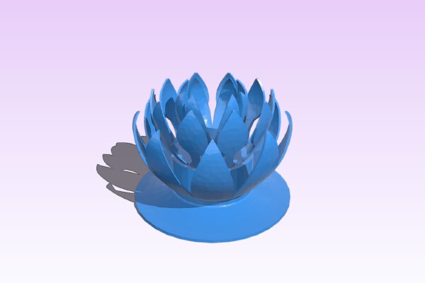 Lotus Ornament | 3d print model