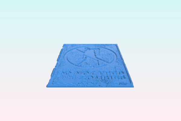PLACA ZOMBIE Dibujo 3d multicolor | 3d print model