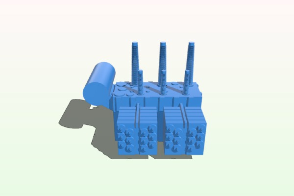 N Scale powerplant transformer | 3d print model
