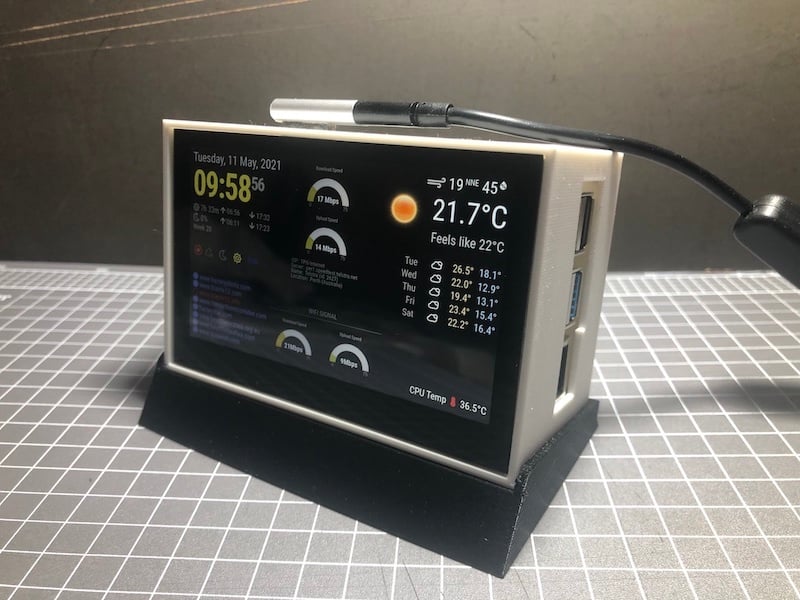 Waveshare 4.3 inch Pi4 clock
