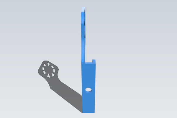 CR-10 Level Gauge Holder and Fan Guard for Fang | 3d print model