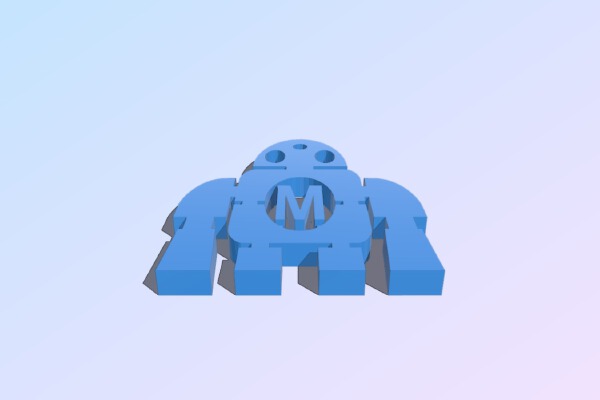 MakerBot 50x40x4mm key chain | 3d print model