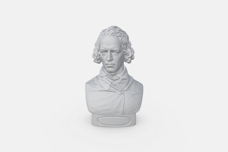 bust 3d model of  Alfred
