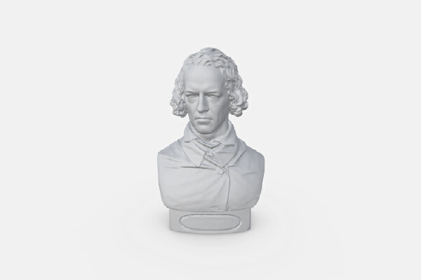 bust 3d model of  Alfred | 3d print model