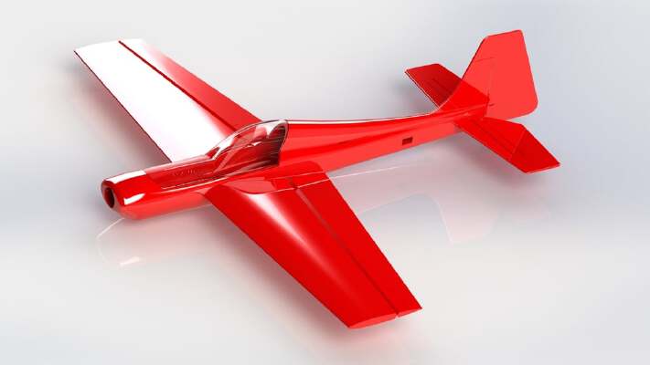 The PLA Moose! 1000mm RC plane. | 3d print model