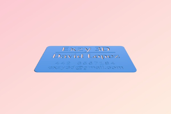 My Customized Business card maker | 3d print model