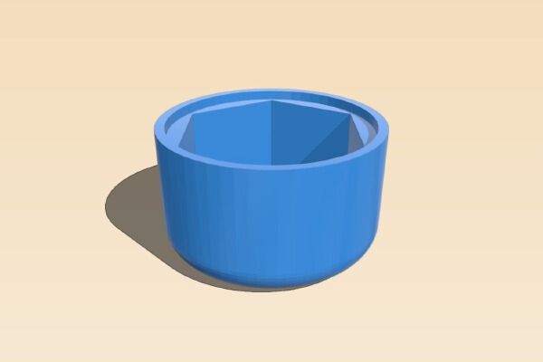 Front nut cap for Anet A6 | 3d print model