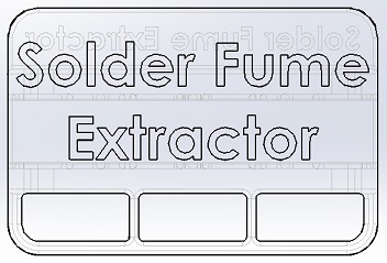 Solder Fume Extractor(120mm*120mm*24.5mm) | 3d print model