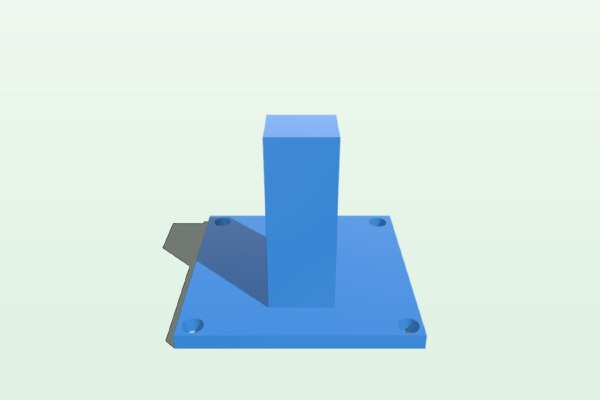 RC plane front gear wall mount | 3d print model