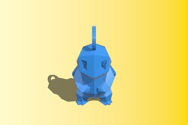 Low Poly Squirtle Keychain | 3d print model