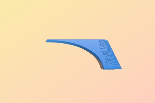 My Customized Beard comb and line tool | 3d print model