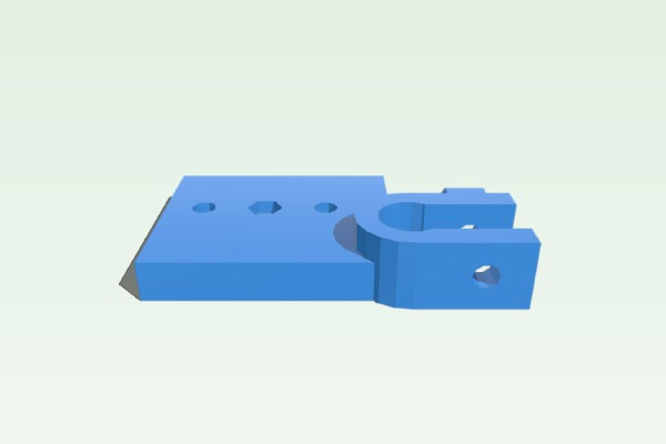 Wide Z holder for Prusa Mendel Adjustable Z-opto end stop | 3d print model