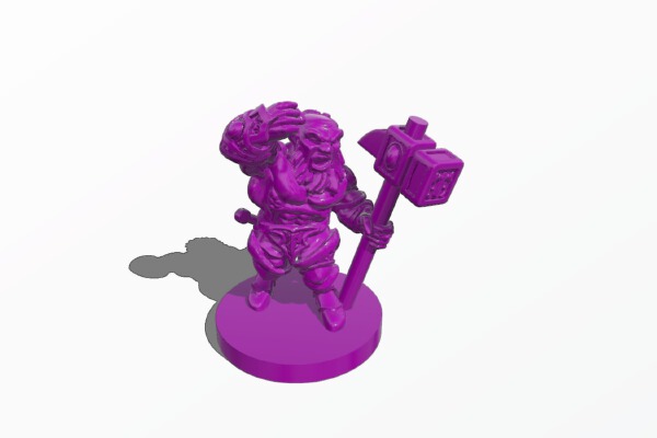 Epic Dwarf Miniature | 3d print model