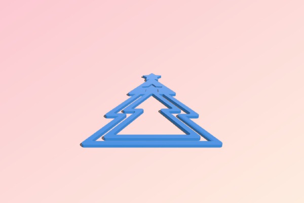 Christmas Tree Bookmark | 3d print model