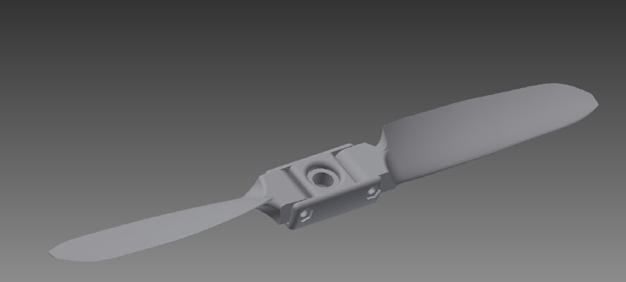 9,5x7 Folding propeller | 3d print model