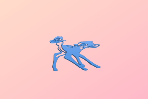 2D Bambi | 3d print model