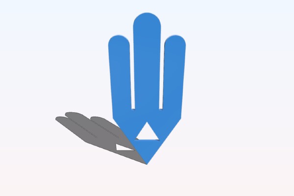Triforce Bookmarker | 3d print model