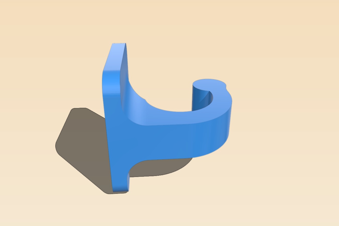 Towel hook 35x35mm