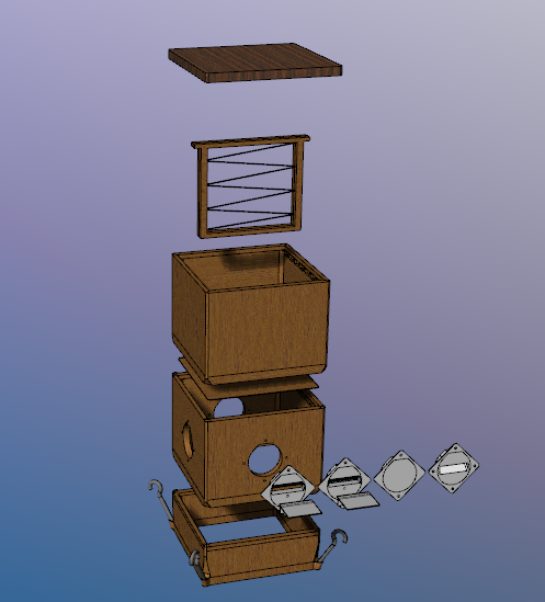 3D Printable 1_2 Width Langstroth Bee Box