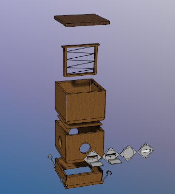 3D Printable 1_2 Width Langstroth Bee Box | 3d print model