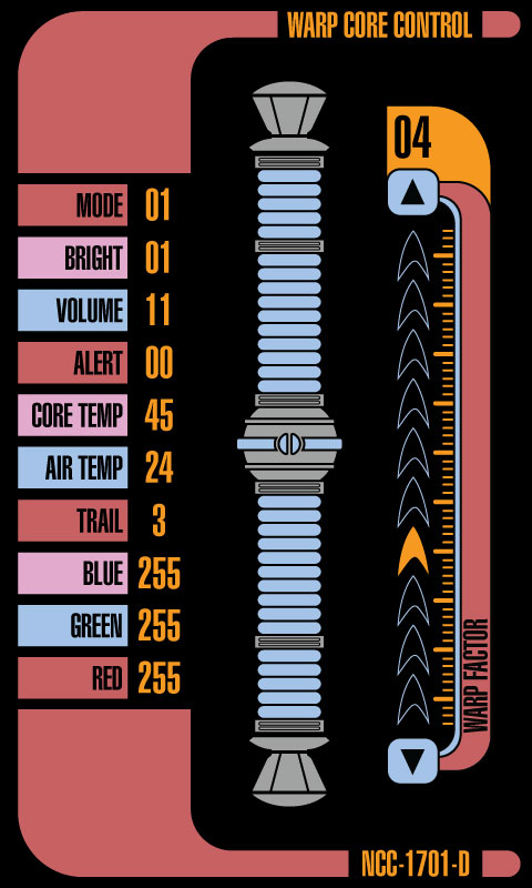 Star Trek Style Warp Core - Over 4 feet tall