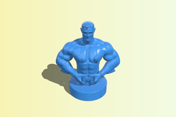 Mermaid man bust | 3d print model