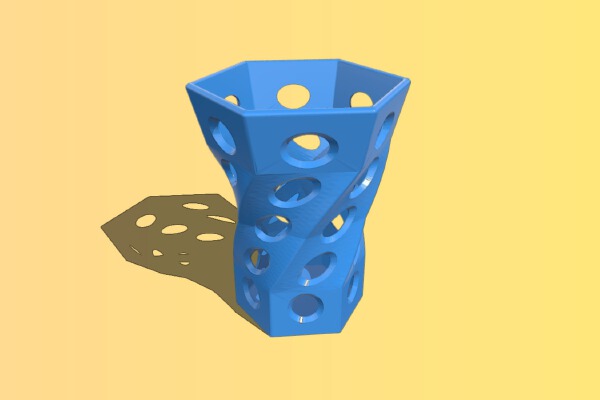 Curved vase | 3d print model