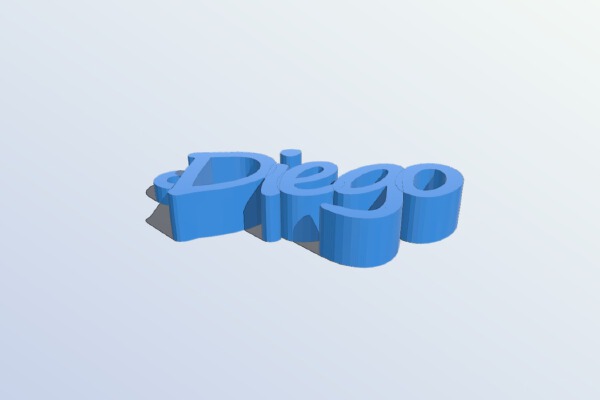 Llavero de Diego en 3D. | 3d print model