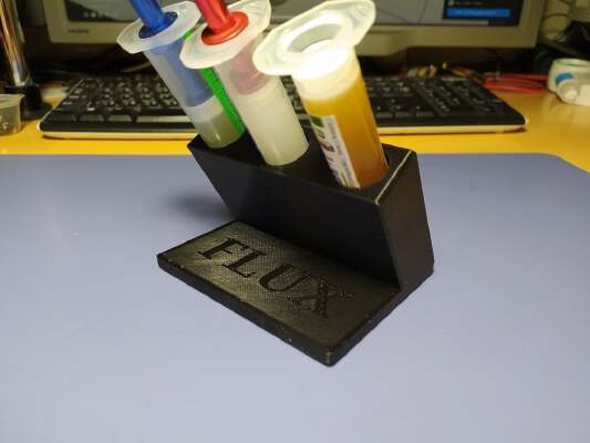 10ml flux syringe desk stand | 3d print model