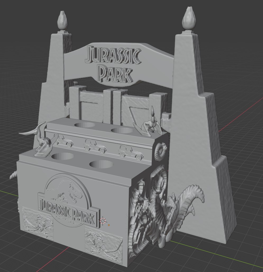 Compact Jurassic Park Pen Holder