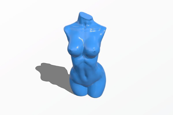 Woman_body_for_vase_mode-fixed | 3d print model