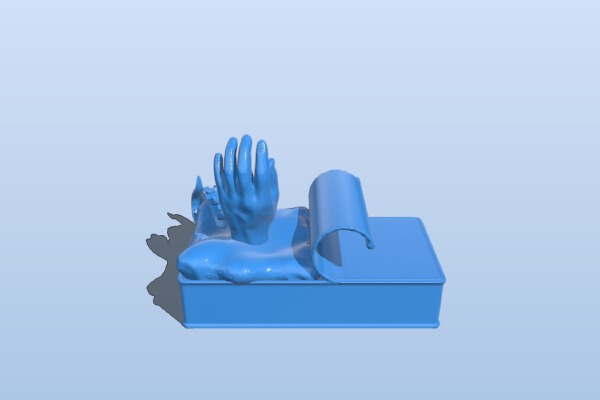 Drowning in tuna can with tentacle | 3d print model