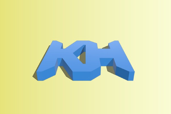 KH Monogram | 3d print model
