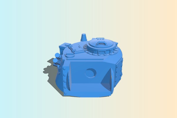 Leman Russ Matilda Turret,  40k Mod | 3d print model