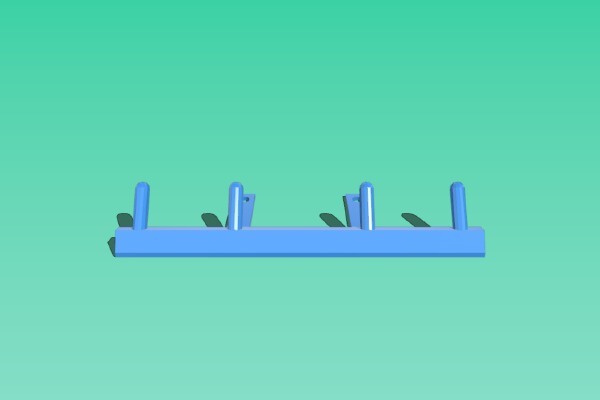 Dual Light Switch Key Hanger | 3d print model
