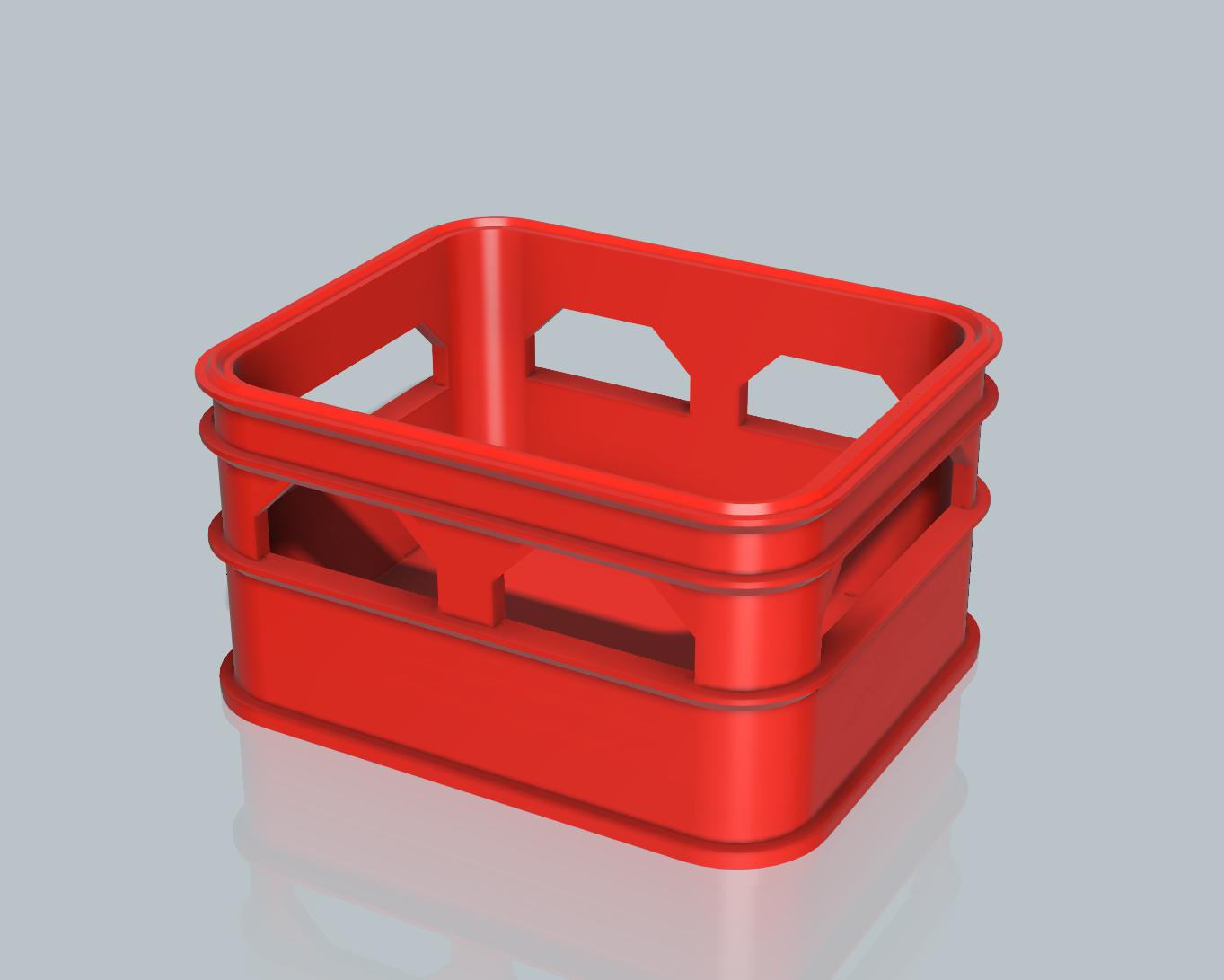 Beer Crate Stackable Storage Solid Base