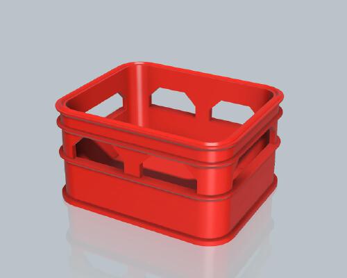 Beer Crate Stackable Storage Solid Base | 3d print model