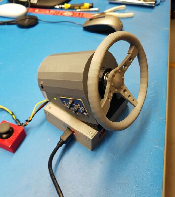 Mini Force Feedback Momo Steering wheel | 3d print model